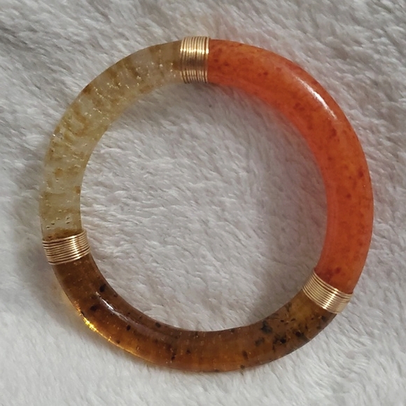 Unique Artisan Made Glass Bangle Possibly Carol Martin? - Picture 1 of 6